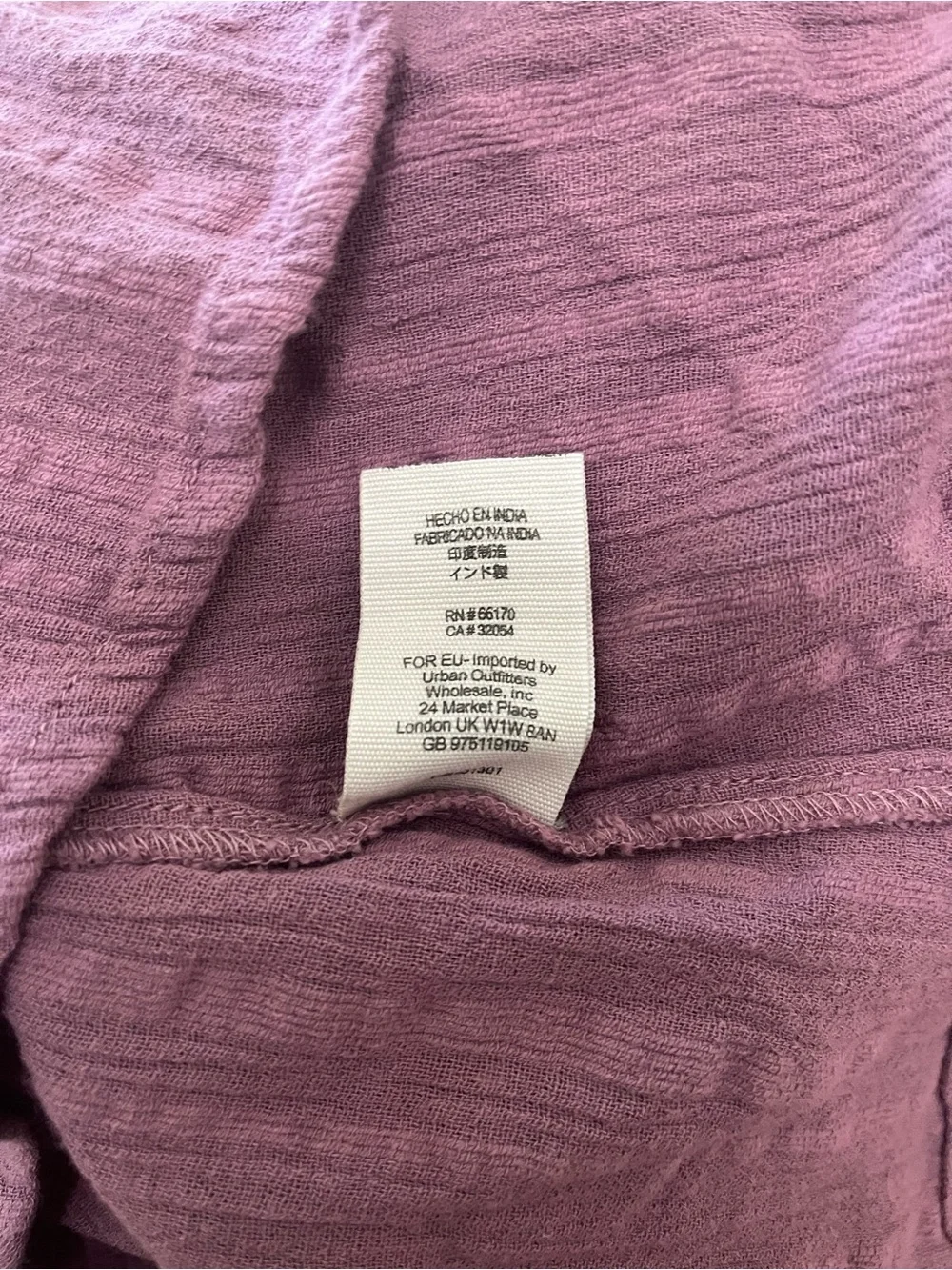 Free People Purple Carter Dobby Lace-Embroidered Button Down Blouse